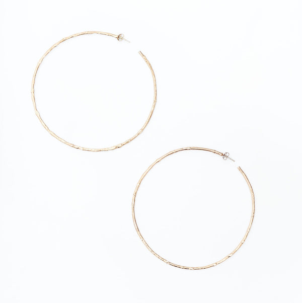 IAMELENI X FILIPPA K - Large Melted Hoops Gold